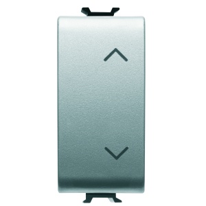 Buton 1P 250V c.a. - no+no 10A - cu interblocare -symbol: sus-jos - 1 modul - titan Gewiss GW14140