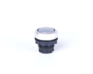 Capişon lampă semnalizare, plat, fără inscripţionare, alb Noark 105660