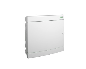 Cofret de distributie din plastic, montare incastrata, usa alba, IP40, 2 rânduri, 2x18 module Noark 101521