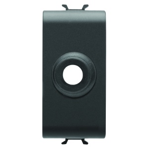 Ieșire cablu - 1 modul - negru satinat - Chorusmart Gewiss GW12196
