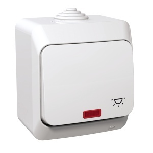 Intrer rev simb lumina ind lum, 16A, alb Schneider Cedar Plus WDE000516