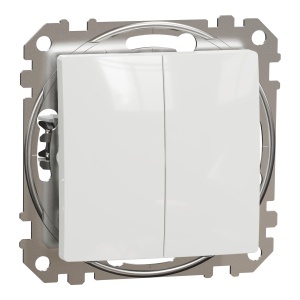 Intrerup. dublu cap scara 10AX, alb Schneider Sedna Design & Elements SDD111108