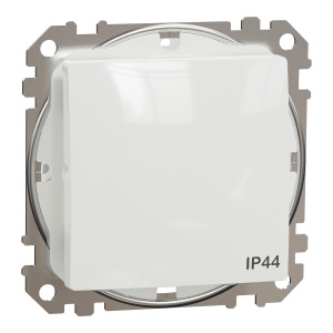 Intrerupator simplu 10AX, IP44, alb Schneider Sedna Design & Elements SDD211101