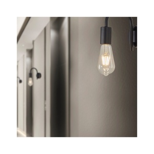 LAMPA DE PERETE G003W-1H-1xE27-NEGRU - Img 2
