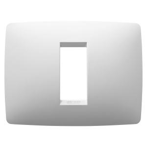 O placă - DIN tehnopolimer vopsit - 1 module - alb satinat - Chorusmart Gewiss GW16101VW