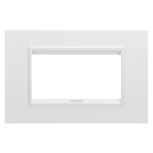 Placă de lux - in technopolymer - 4 module - alb monocrom - Chorusmart Gewiss GW16204YB