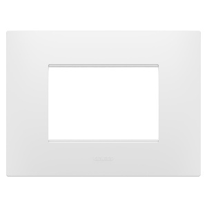 Placă ego - în tehnopolimer - 3 module - alb satinat - Chorusmart Gewiss GW16003PW
