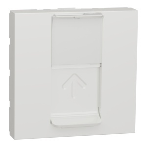 Placa priza RJ45 Keystone 2m alb Schneider New Unica NU946118