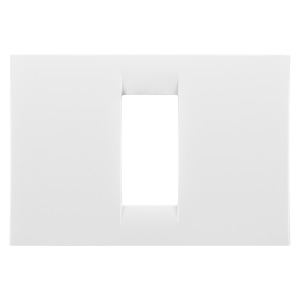 Placă virna - în finisaj lucios DIN tehnopolimer - 1 circuite - nori albi - sistem Gewiss GW22101
