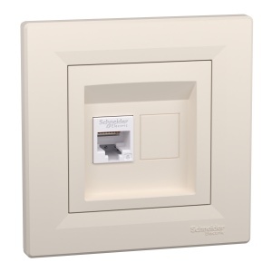 Priza date RJ45 cat.6 UTP crem Schneider Asfora EPH4700123