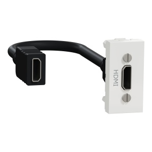 Priza HDMI precablata 1m, alb Schneider New Unica NU343018