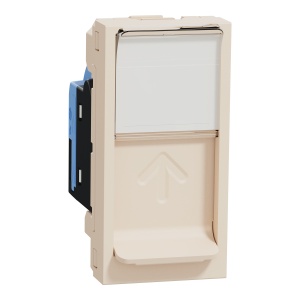 Priza RJ45, CAT6 UTP, 1m, bej Schneider New Unica NU341444