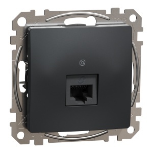 Priza RJ45 Cat6A UTP antracit Schneider Sedna Design & Elements SDD114466