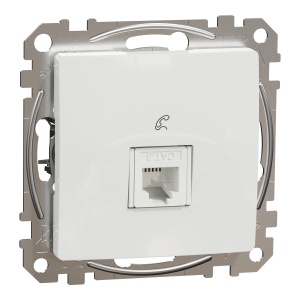 Priza telefon RJ11, alb Schneider Sedna Design & Elements SDD111491
