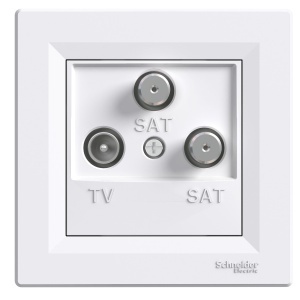 Priza TV-SAT-SAT capat 1dB, alb Schneider Asfora EPH3600121