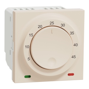 Termostat incalzire pardoseala 10A, bej Schneider New Unica NU350344