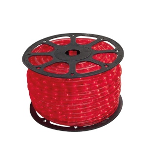 TUB LUMINOS LED D:13mm 2CANAL ROSU 240V IP44 50M/ROLA