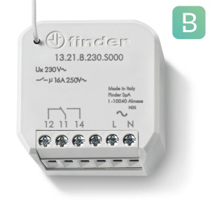 YESLY Electronic Relays and BLISS2 Actuator Nr.contacts: 1 Contacts configuration: NO Finder 13218230B000