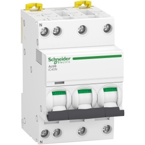 A9 iC40N 3P+N C 25A 6kA/10kA Schneider Acti9 iC40 A9P54725