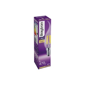 BEC LED CU FILAMENT TR 4W C35T E14 2700K FLACARA - Img 3