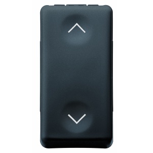 BUTON 1P 250V c.a. - NO+NO 10A - CU INTERBLOCARE - SIMBOL sus ȘI JOS - 1 MODUL - SISTEM Gewiss GW21521