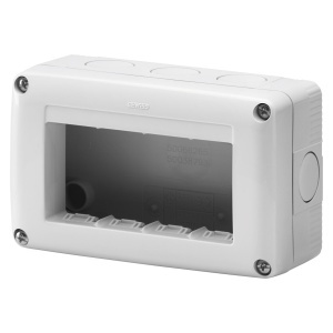 Carcasă protejată pentru dispozitivele sistemului - 4 circuite - RAL 7035 gri - IP40 Gewiss GW27004