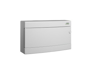 Cofret de distributie din plastic, montare aparenta, usa alba, IP40, 1 rânduri, 18 module Noark 101506