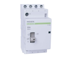 Contactor modular si cu comutare manuala , 25A , 220-240V AC, 4 NO contacte Noark 111654