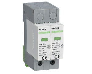 Descarcator SPD Ex9UEP, Clasa 1+2, In=6,25kA, 1200 V DC, latime 2 module Noark 111753