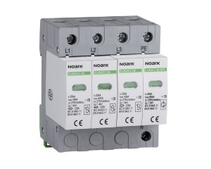 Dispozitive de protecție la supratensiune Ex9UE, clasa 2 ( C ), In=20 kA, Uc=440 VAC, 3+N poli Noark 103367