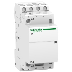 ICT 16A 4NO 220...240Vca 50HZ CONTACTOR Schneider Acti9 iCT A9C22814