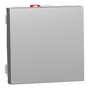 Intrerupator simplu 10A 2m aluminiu Schneider New Unica NU320130