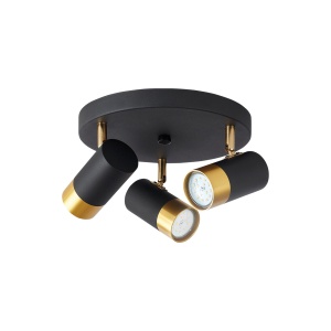 LAMPA DE PERETE G002C-3H-3xGU10-AURIU-NEGRU - Img 3
