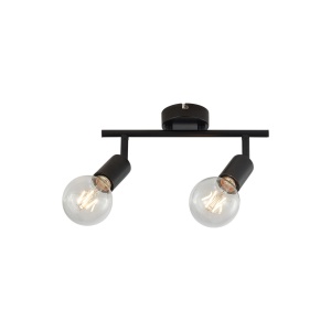 LAMPA DE PERETE G003C-2H-2xE27-NEGRU