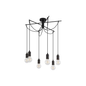 PENDUL G004C-6H-6xE27 CU CABLU NEGRU - Img 3