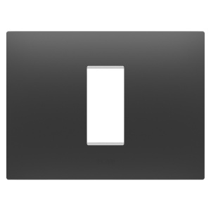 Placă ego - in technopolymer - 1 modul - satin black - Chorusmart Gewiss GW16001DB