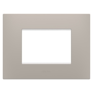 Placă ego - în tehnopolimer - 3 module - nisip închis - Chorusmart Gewiss GW16003DS
