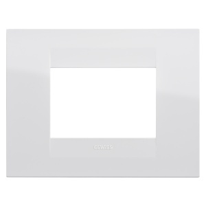 Placă geo - în tehnopolimer - 3 module - alb - Chorusmart Gewiss GW16403TB