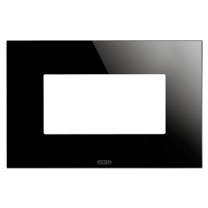Placa ice - in glass - 4 module - negru - Chorusmart Gewiss GW16904CN