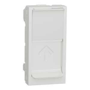 Placa priza RJ45 1m alb Schneider New Unica NU941018