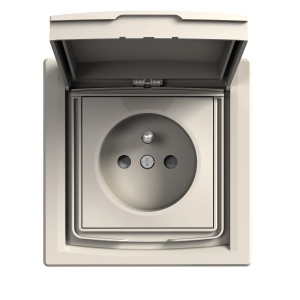 Priza pin surub IP44 obt capac crem Schneider Asfora EPH2800323
