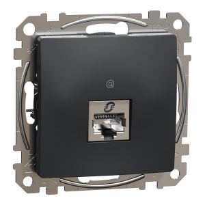 Priza RJ45 Cat6 STP antracit Schneider Sedna Design & Elements SDD114461S