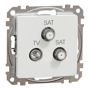 Priza TV-SAT-SAT finala 4dB, alb Schneider Sedna Design & Elements SDD111481S