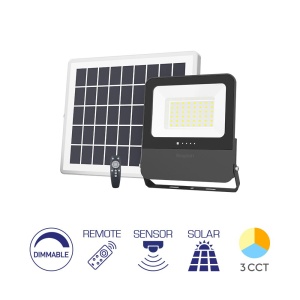 PROIECTOR CU LED PL, SOLAR+TELECOMANDA, P:100W, C:30W, 3IN1 IP65