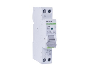 RCBO electronic, 1 modul, Icn=6kA, 1+Npoli, car. C, In=6A, IΔn=30mA, tip AC Noark 111153