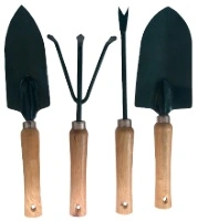 Mini Unelte Gradina Maner Lemn (4 piese)