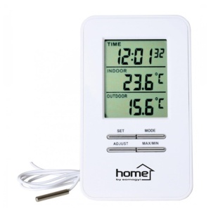 TERMOMETRU INTERIOR-EXTERIOR CU CEAS CU FIR HC12