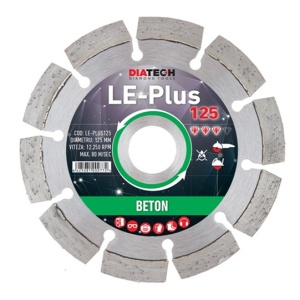 DISC DIAMANTAT SEGMENTAT LE PLUS 125 DIATECH
