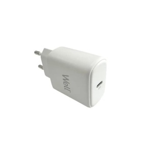 INCARCATOR RETEA WELL 1 USB-C PD 25W ALB