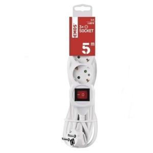 PRELUNGITOR EMOS 3 PRIZE 5M CU INTRERUPATOR 3X1.5MM P1325R